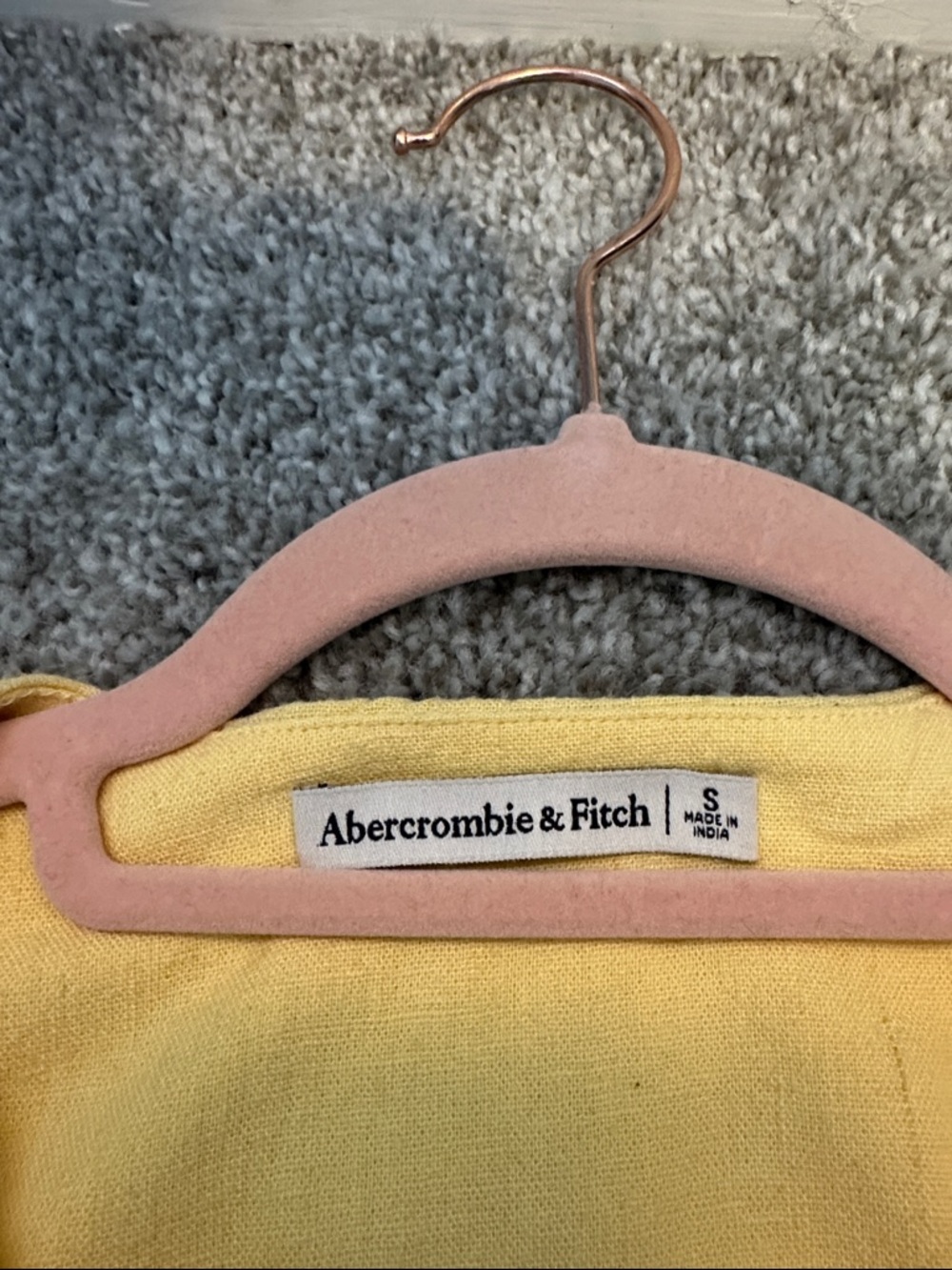 Abercrombie & Fitch Sunlit Yellow Button-Front Sleeveless Top - Picture 2 of 5